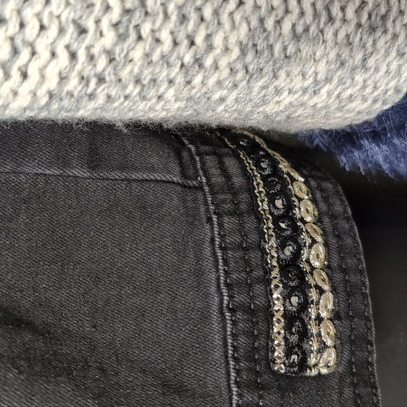 Desigual Jean Jacket Mixed Media Embellished Size 36 Eur (xs-sm) - Picture 5 of 12